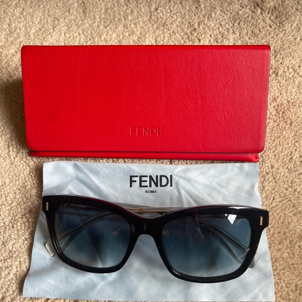 Fendi Black Gold women’s sunglasses NWOT